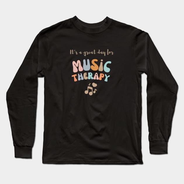 Music Therapy Long Sleeve T-Shirt by Cmmndo_Sev